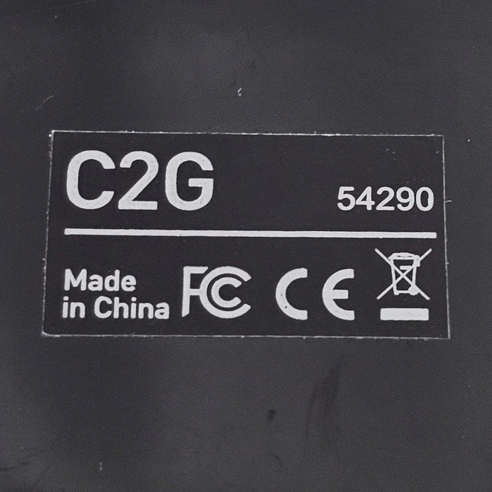 C2G 54290 Mini DisplayPort To Dual MST Hub Adapter Splitter Black 4K Quality